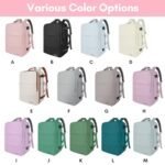 Taygeer Travel Backpack for Women, Carry On Backpack with USB Charging Port & Shoe Pouch, TSA 15.6inch Laptop Mochila Flight Approved, Nurse Bag Casual Daypack for Weekender Business Hiking, Pink - Image 4