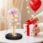 Childom Valentines Day Rose Gifts for Her,Birthday Gifts for Women Mom Mothers Day,Flowers for Delivery Prime,Colorful Light Up Rose in A Glass Dome,Anniversary Valentines Roses Gift for Wife Daughter - Image 3
