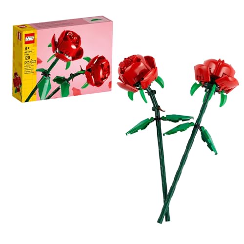 Version 1.0.0 LEGO Roses - Building Toy for Kids, Girls & Boys, Ages 8+ - Artificial, Fake Roses for Home Decor & Display - Gift Idea for Plant & Flower Lovers - 40460 - Image 1