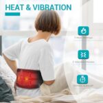 Comfytemp Cordless Heating Pad with Massager for Back, Portable Lower Back Massager FSA Eligible HSA Rechargeable Wireless Electric, Valentines Day Gifts for Her, Women Men Mom Dad, 3 Heat, 30mins Off - Image 4