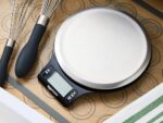 Basics Digital Kitchen Scale with LCD Display, Batteries Included, Weighs up to 11 pounds, Black and Stainless Steel - Image 5