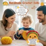 Positive Crochet Taco Birthday Gifts for Women Men Valentines Decor Basket Gift Son Mom Dad Daughter Sister Friend Coworkers Self Care Gifts Emotional Inspirational Support Christmas Stocking Stuffers - Image 4