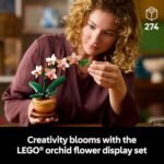 LEGO Botanicals Mini Orchid Building Set - Artificial, Fake Orchid for Home Decor, Adults Ages 18+ - Gift for Birthdays - Indoor Plant Decorations for Table, Desk, Office - 10343 - Image 3