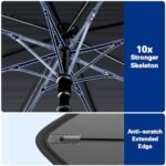 2026 Windshield Sun Shade Umbrella, Foldable Car Umbrella Sunshade with UV Block Car Front Window (Heat Insulation Protection) for Auto Windshield Covers Trucks Cars (Large) - Image 4