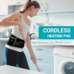 Comfytemp Cordless Heating Pad with Massager for Back, Portable Lower Back Massager FSA Eligible HSA Rechargeable Wireless Electric, Valentines Day Gifts for Her, Women Men Mom Dad, 3 Heat, 30mins Off - Image 8