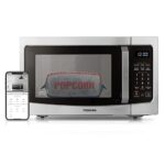 TOSHIBA EM131A5C-BS Countertop Microwave Ovens 1.2 Cu Ft, 12.4" Removable Turntable Smart Humidity Sensor 12 Auto Menus Mute Function ECO Mode Easy Clean Interior Black Color 1000W - Image 4