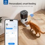 PAPIFEED Smart Automatic Cat Feeders Pet Feeder : WiFi Pet Feeder with APP Control for Remote Feeding, Detachable for Easy Clean,Stainless Steel Bowl,1-10 Meals Per Day for Dog (6L/25Cup) - Image 5