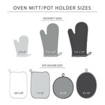 KITCHENAID Ribbed Soft Silicone Oven Mitt 2-Pack Set, 7.5"x13", Pistachio - Image 5