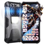 FOSSIBOT F106Pro Rugged Smartphone Unlocked,12000mAh Rugged Phone, 15GB+256GB, Android 14, 6.58" Display 48+16+20MP Night Vision Camera 110db Big Speaker 512LM Camp Light Cellphones, 4G Dual SIM/NFC