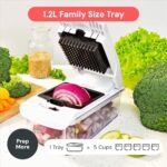 Fullstar The Original Pro Chopper - Vegetable Chopper and Spiralizer, Food Chopper with Container, Fruit Slicer, Kitchen Gadgets & Gifts, Home Essentials (4 in 1, White) - Image 5